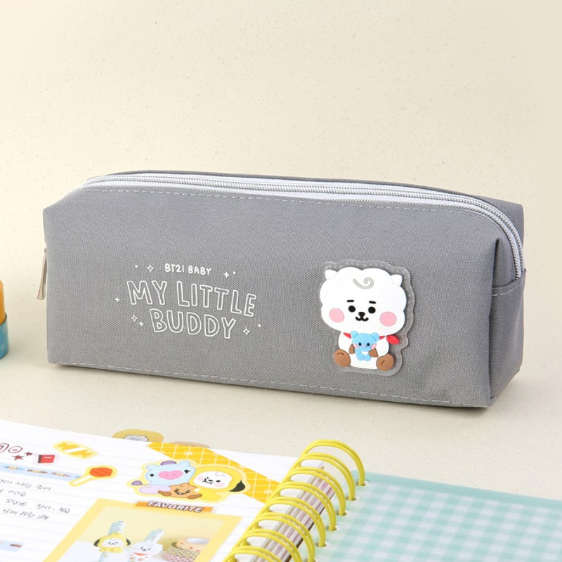 Usage example - BT21 Little Buddy Baby Double Pockets Pencil Case Pouch