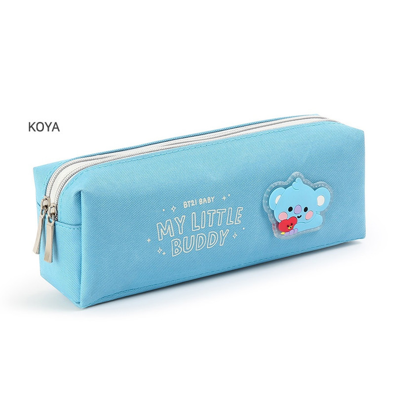 KOYA - BT21 Little Buddy Baby Double Pockets Pencil Case Pouch