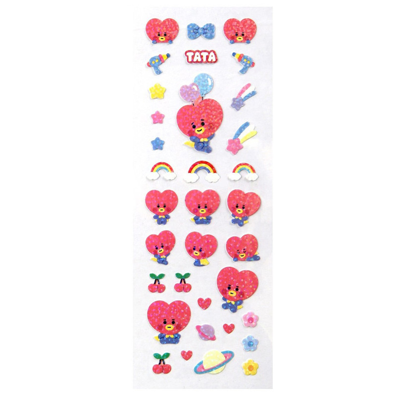 TATA - BT21 Baby Glitter Removable Sticker  TATA - BT21 Baby Glitter Removable Sticker