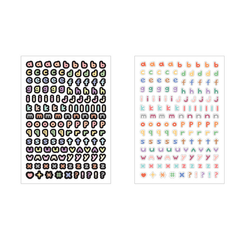 Pack of Indigo Basic Calli Alphabet Removable Sticker Pack