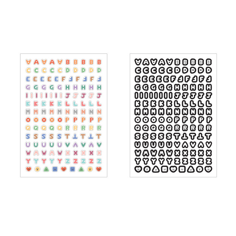 Pack of Indigo Basic Calli Alphabet Removable Sticker Pack