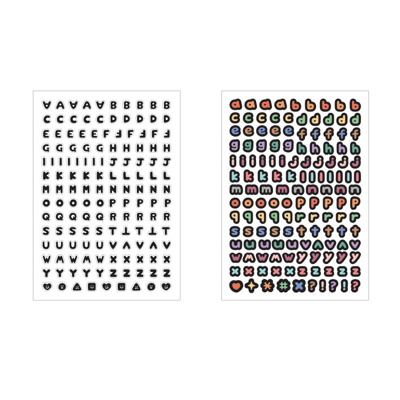 Pack of Indigo Basic Calli Alphabet Removable Sticker Pack
