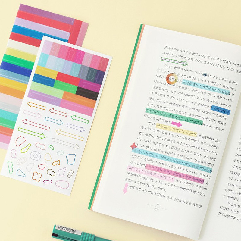 Usage example - ICONIC Color Shape Paper Clear Sticker Pack Usage example - ICONIC Color Shape Paper Clear Sticker Pack