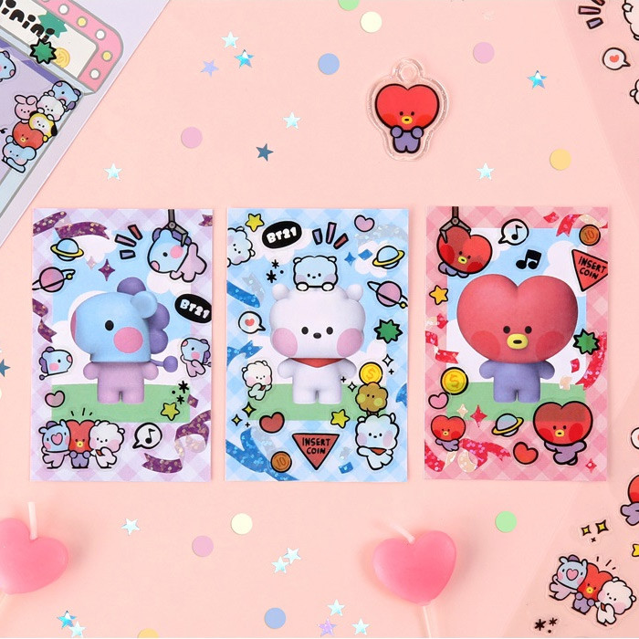 Usage example - BT21 Minini Clear PVC Sticker
