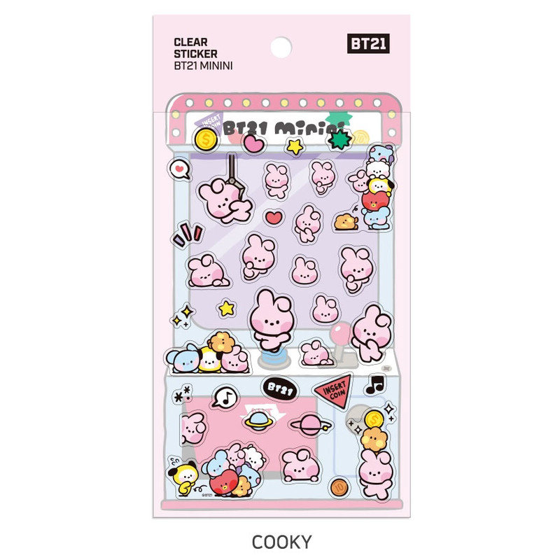 Option - BT21 Minini Clear PVC Sticker