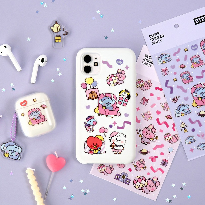 Usage example - BT21 Baby Party Confetti PVC Clear Sticker