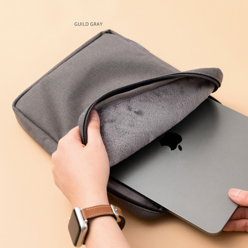 Guild Gray - Byfulldesign iPad Tablet PC 11" Sleeve Case with Screen Cleaning Cloths