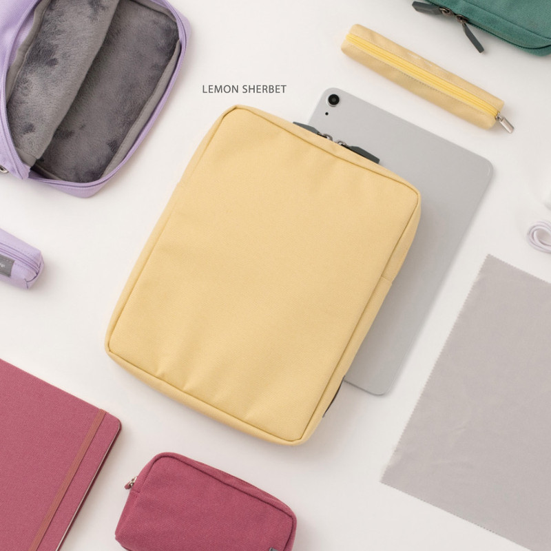 Lemon sherbet - Byfulldesign iPad Tablet PC 11" Sleeve Case with Screen Cleaning Cloths