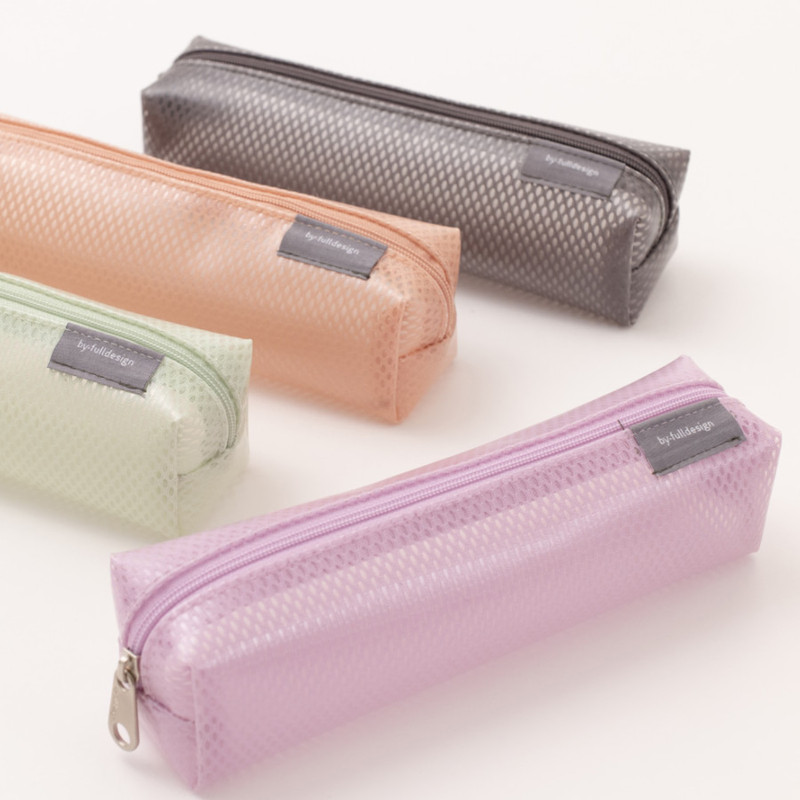 Byfulldesign Eco Friendly Coated Mesh Zipper Pencil Case