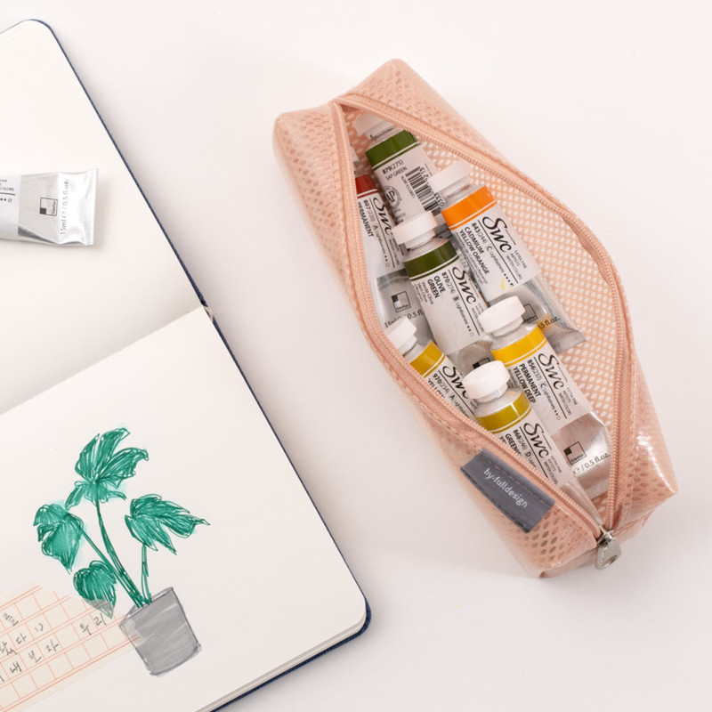 Usage example - Byfulldesign Eco Friendly Coated Mesh Zipper Pencil Case