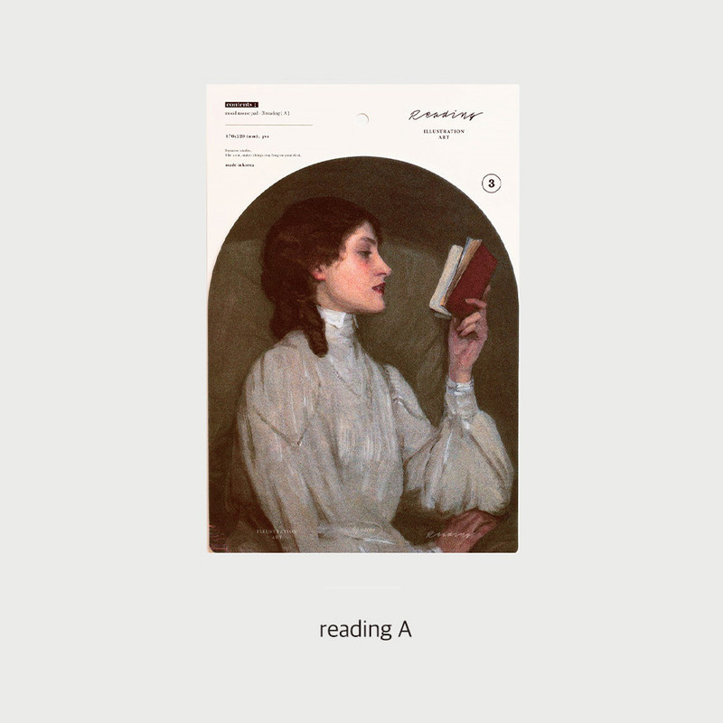 Reading A - Nacoo Illustration Art Mood Desk Mouse Pad Reading A - Nacoo Illustration Art Mood Desk Mouse Pad