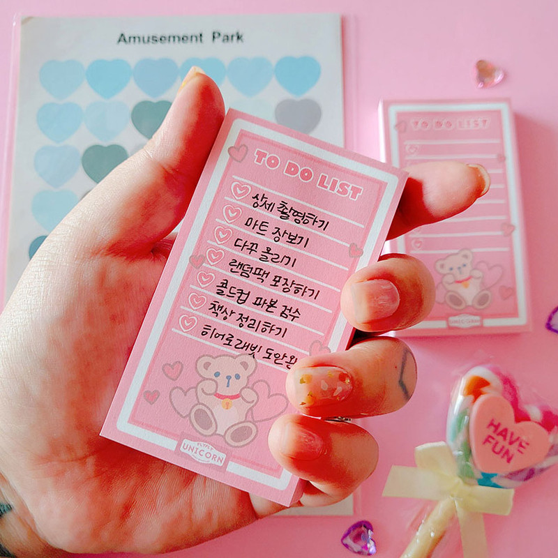 Usage example - FlyFlyUnicorn Gomchungi To Do List Writing Notepad Usage example - FlyFlyUnicorn Gomchungi To Do List Writing Notepad