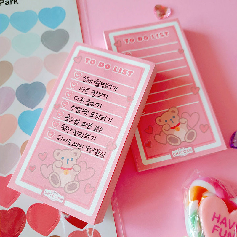 Usage example - FlyFlyUnicorn Gomchungi To Do List Writing Notepad Usage example - FlyFlyUnicorn Gomchungi To Do List Writing Notepad