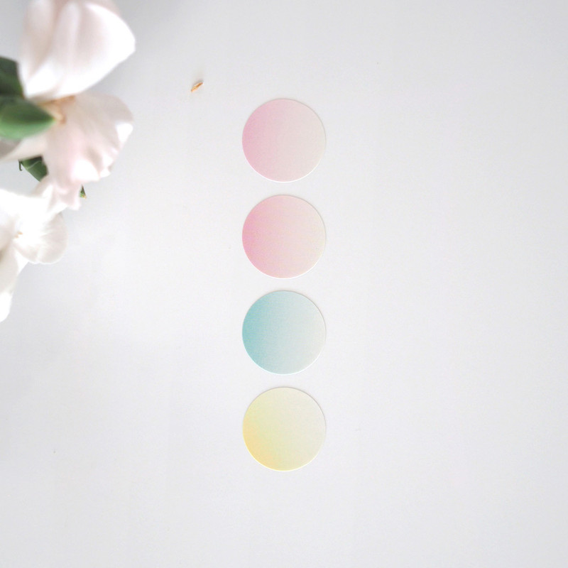 Usage example - Spring Mood Color Palette Removable Paper Stickers Usage example - Spring Mood Color Palette Removable Paper Stickers