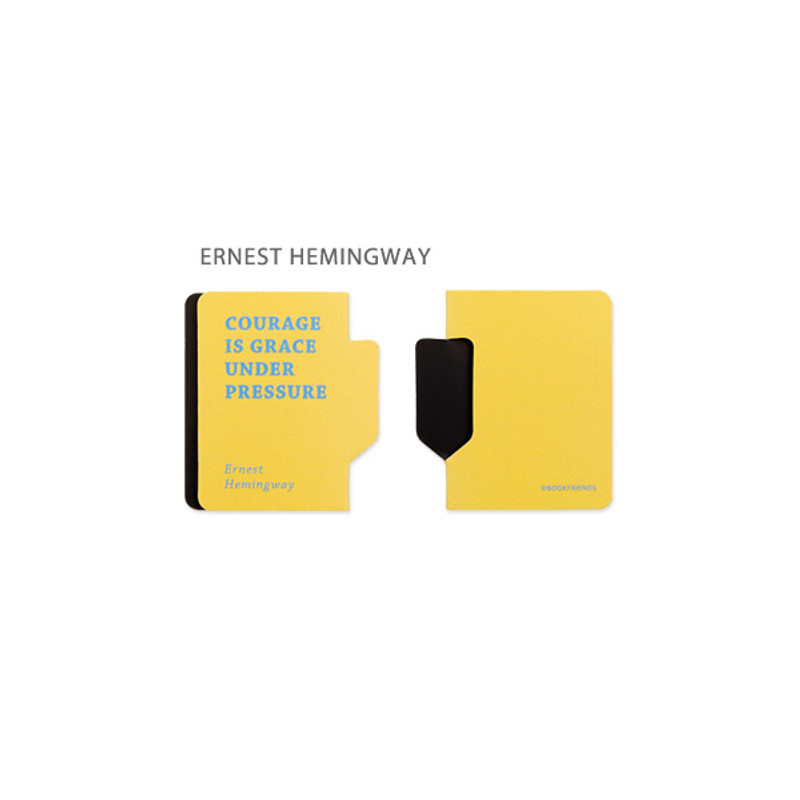 Ernest Hemingway - Bookfriends Index Magnetic Page Marker Bookmark