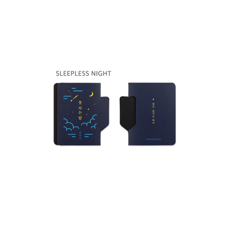 Sleepless night - Bookfriends Index Magnetic Page Marker Bookmark