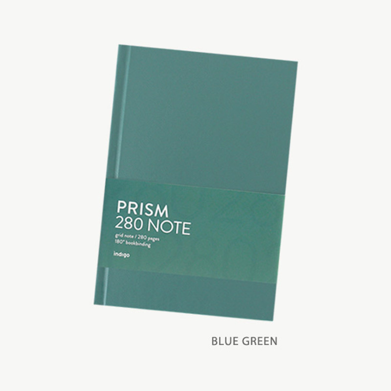 Blue Green - Indigo Prism 280 B6 Hardcover Grid Notebook Blue Green - Indigo Prism 280 B6 Hardcover Grid Notebook