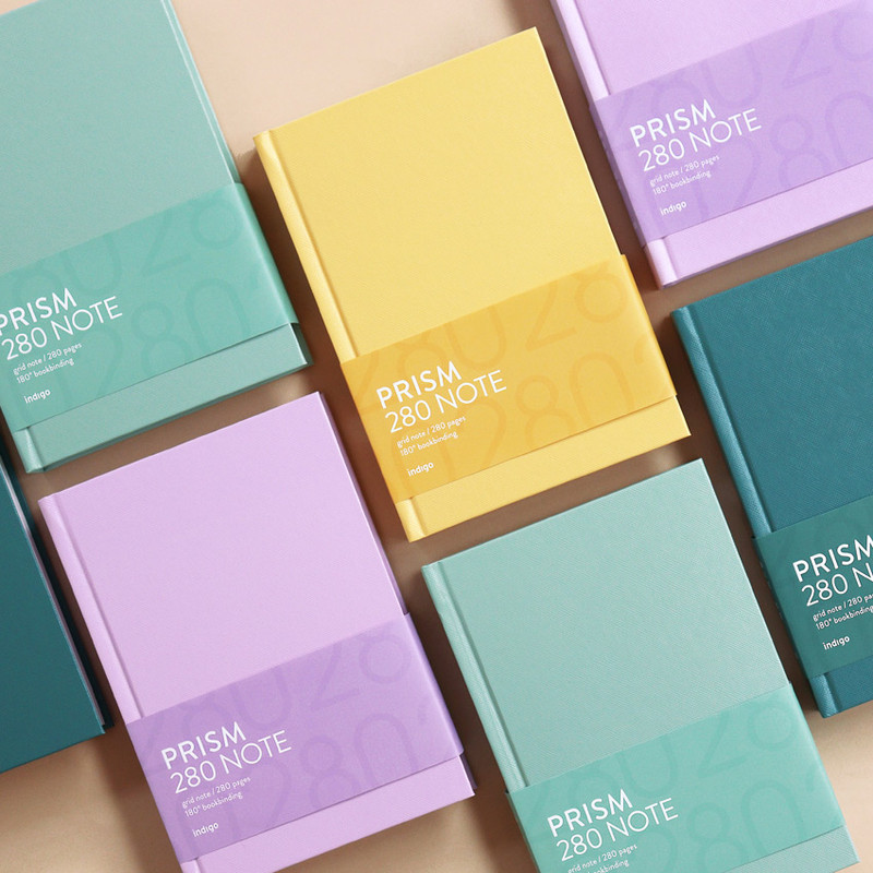 Indigo Prism 280 B6 Hardcover Grid Notebook Indigo Prism 280 B6 Hardcover Grid Notebook