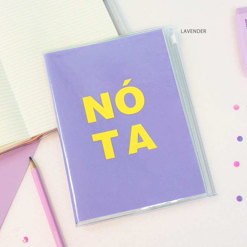 Lavender - O-CHECK Nota Pocket B6 Grid Notebook Lavender - O-CHECK Nota Pocket B6 Grid Notebook
