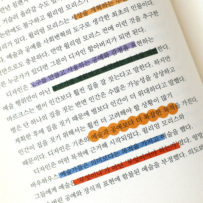 Usage example - Paperian Pigment Square Clear Removable Sticker Pack