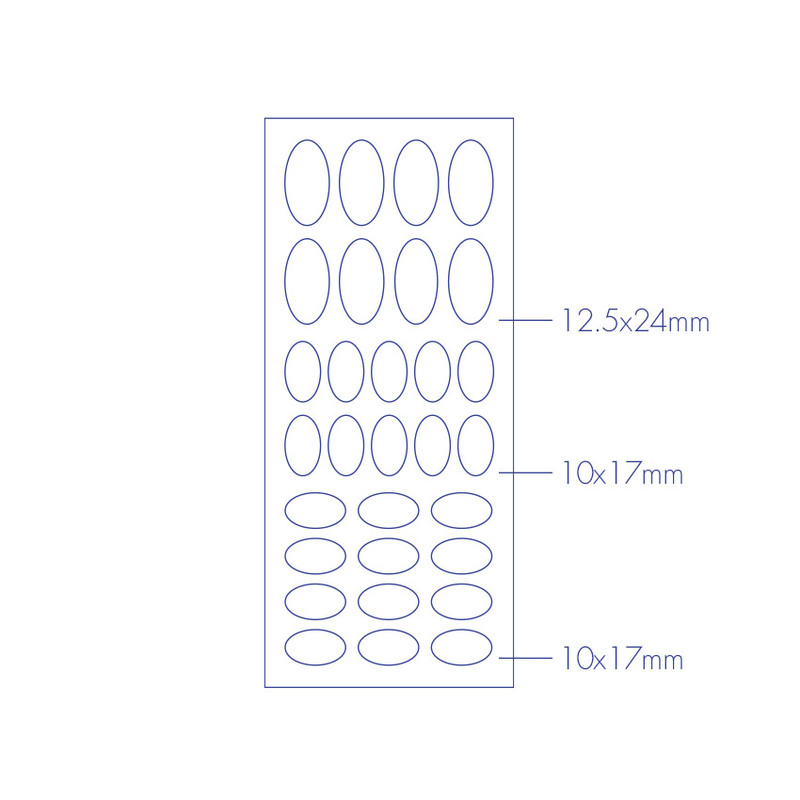 oval - Paperian Pigment Circle Clear Removable Sticker Pack oval - Paperian Pigment Circle Clear Removable Sticker Pack
