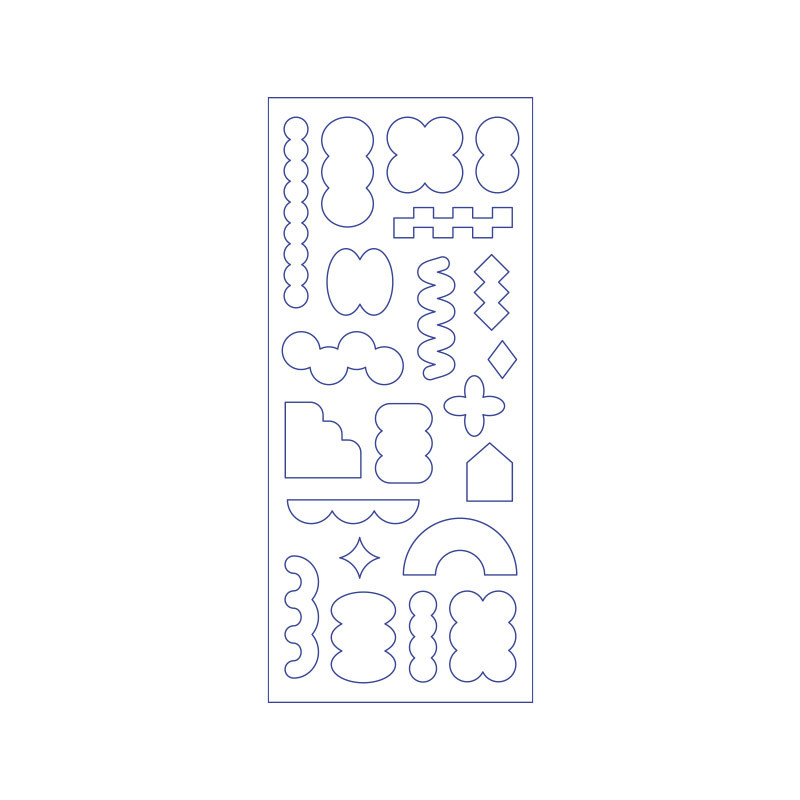 Shape - Paperian Pigment Arrow Shape Clear Removable Sticker Pack