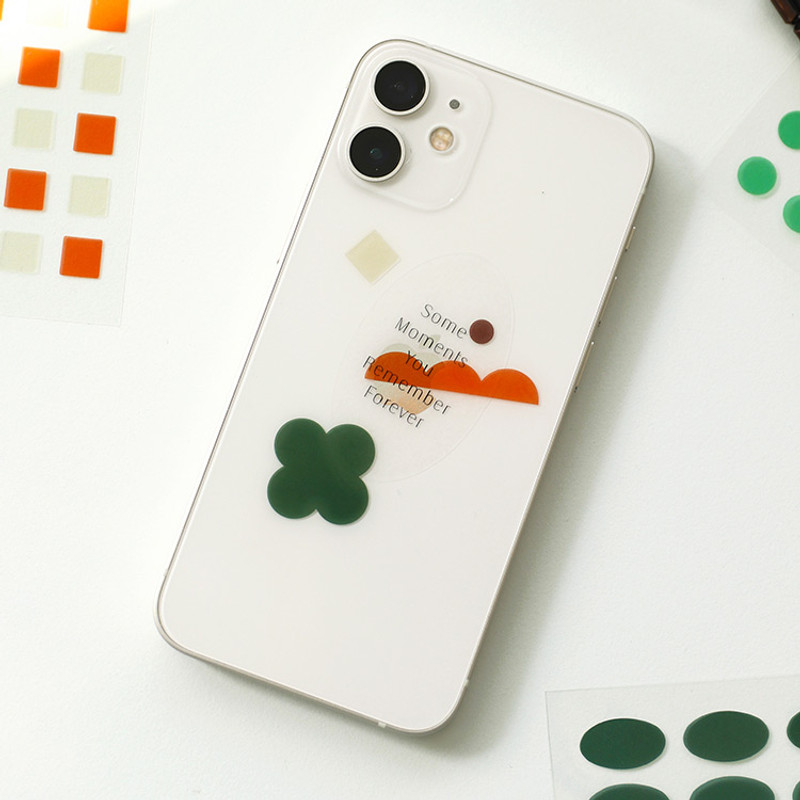 Usage example - Paperian Pigment Arrow Shape Clear Removable Sticker Pack