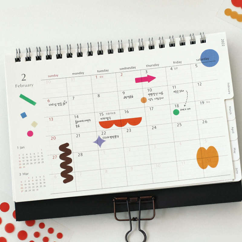 Usage example - Paperian Pigment Arrow Shape Clear Removable Sticker Pack