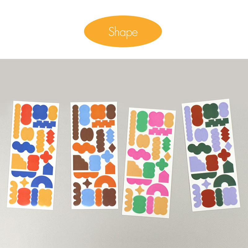 Shape - Paperian Pigment Arrow Shape Clear Removable Sticker Pack