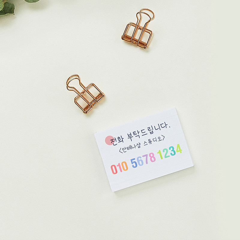 Usage example - Antenna Shop Clear Point Circle Number Paper Sticker Pack
