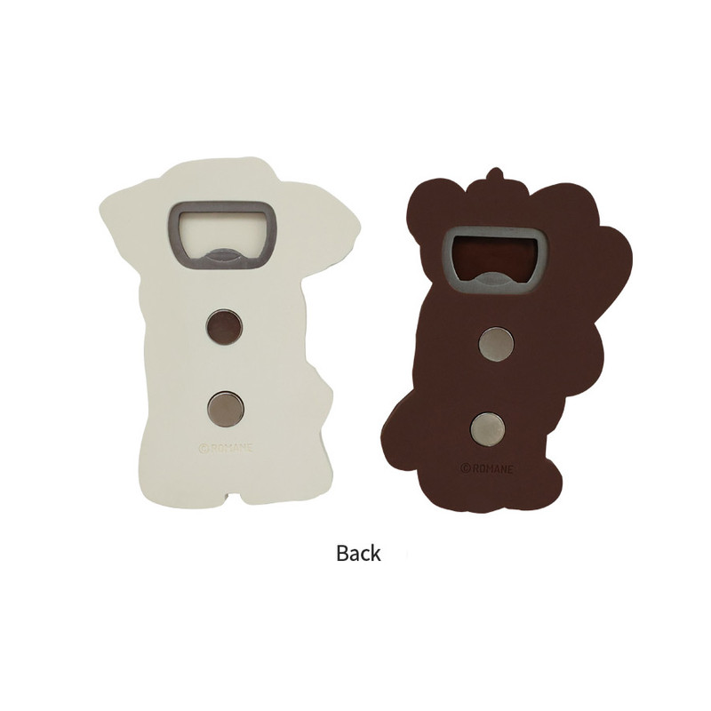 Back - ROMANE Cute PVC Magnetic Bottle Openers Back - ROMANE Cute PVC Magnetic Bottle Openers