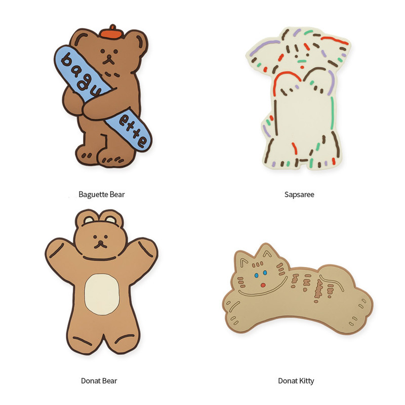 Option - ROMANE Cute PVC Magnetic Bottle Openers