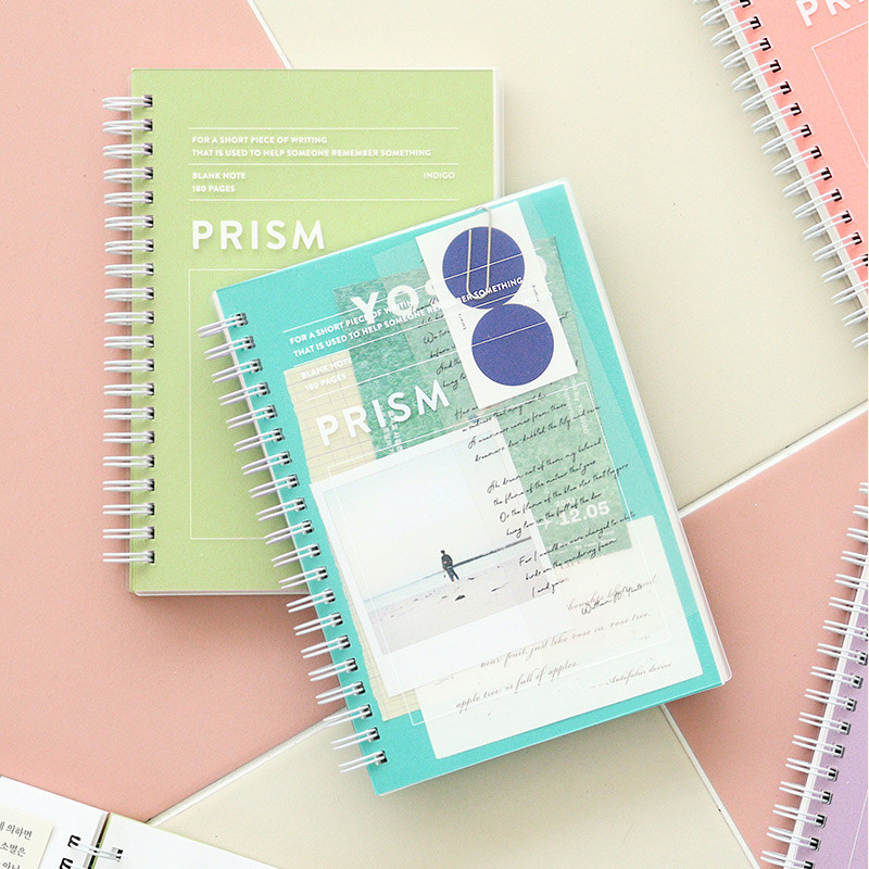 Indigo Prism 180 B6 Wirebound Blank Notebook