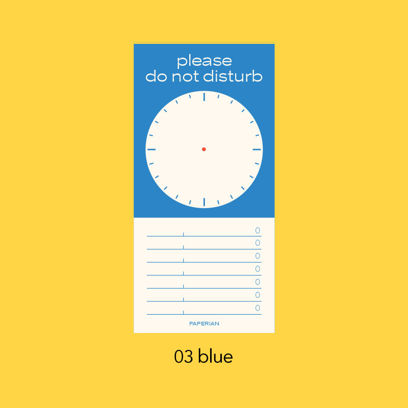 Blue - PAPERIAN Do Not Disturb Timetable Checklist Writing Pad Blue - PAPERIAN Do Not Disturb Timetable Checklist Writing Pad