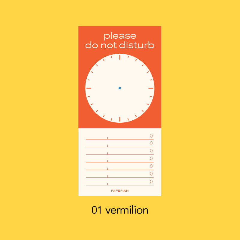 Vermilion - PAPERIAN Do Not Disturb Timetable Checklist Writing Pad Vermilion - PAPERIAN Do Not Disturb Timetable Checklist Writing Pad