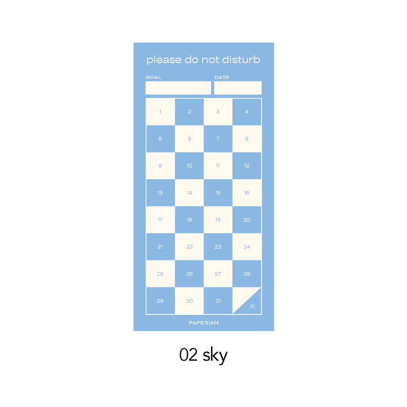 Sky - PAPERIAN Do Not Disturb Goal Tracker Planner Writing Pad