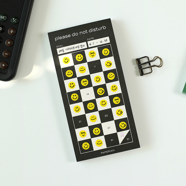 Usage example - PAPERIAN Do Not Disturb Goal Tracker Planner Writing Pad