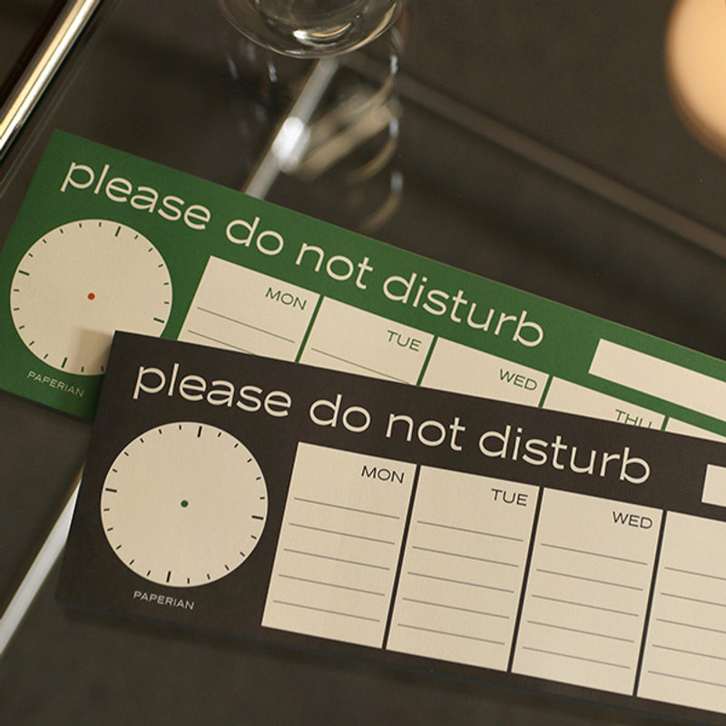 PAPERIAN Do Not Disturb Dateless Weekly Desk Planner Pad PAPERIAN Do Not Disturb Dateless Weekly Desk Planner Pad