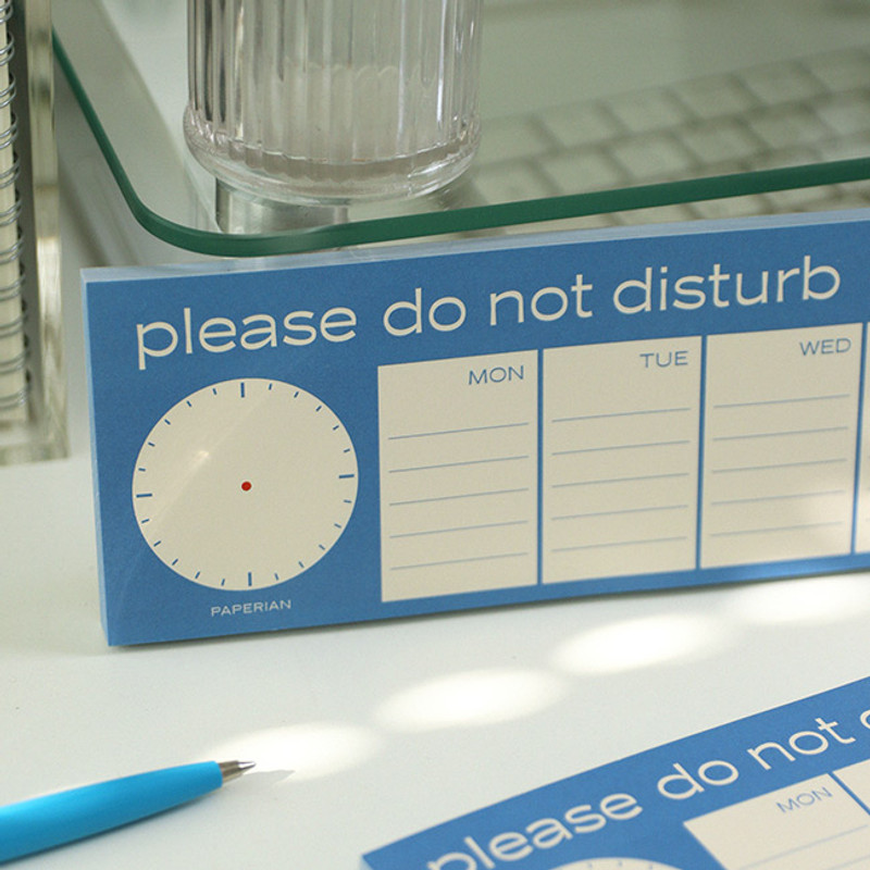 PAPERIAN Do Not Disturb Dateless Weekly Desk Planner Pad PAPERIAN Do Not Disturb Dateless Weekly Desk Planner Pad