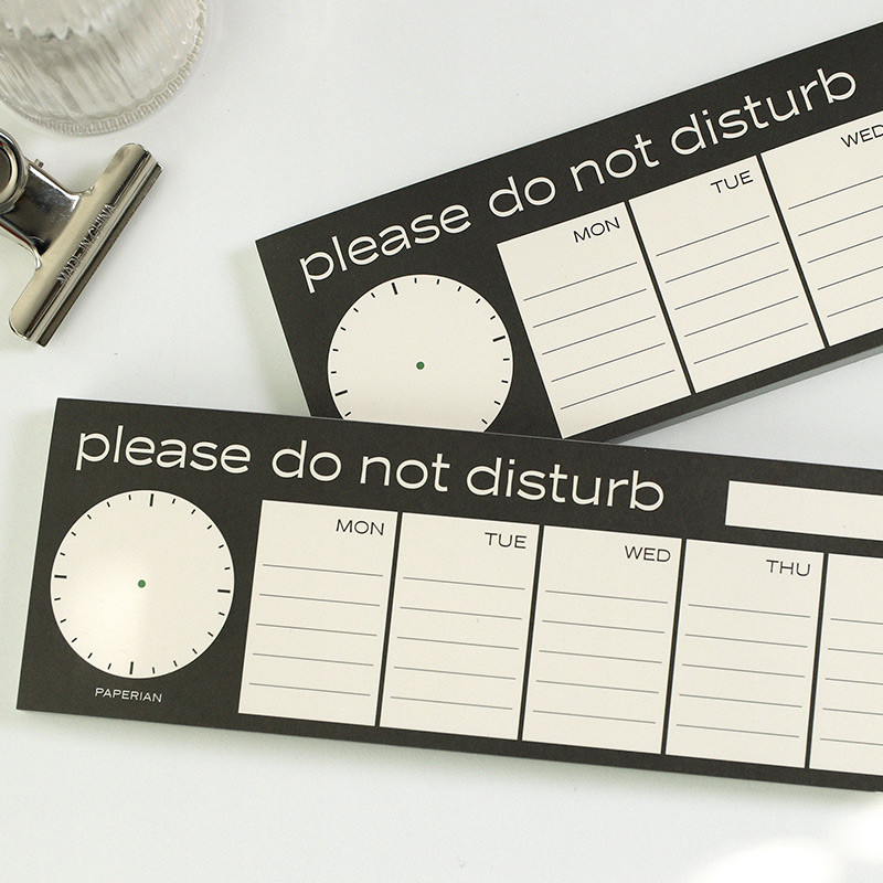 PAPERIAN Do Not Disturb Dateless Weekly Desk Planner Pad PAPERIAN Do Not Disturb Dateless Weekly Desk Planner Pad