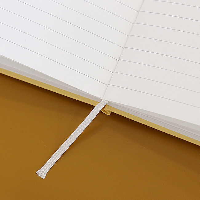 Ribbon bookmark - Indigo Prism 208 Hardcover Lined Notebook With Elastic Band