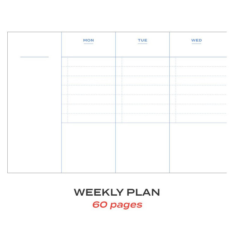 Weekly plan - ICONIC Archive 6 months Dateless Weekly Planner Weekly plan - ICONIC Archive 6 months Dateless Weekly Planner