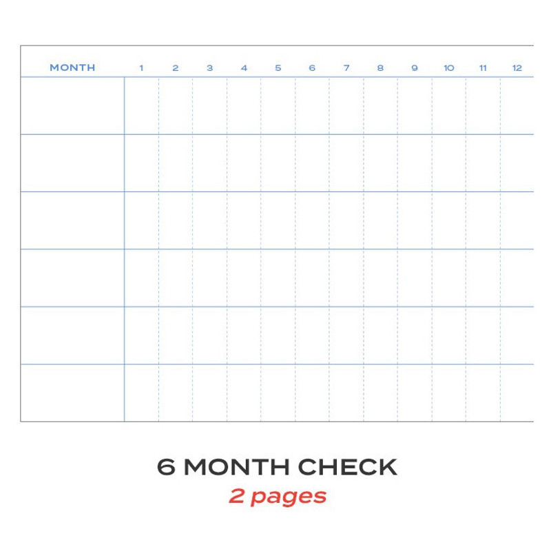 6 months check - ICONIC Archive 6 months Dateless Weekly Planner 6 months check - ICONIC Archive 6 months Dateless Weekly Planner