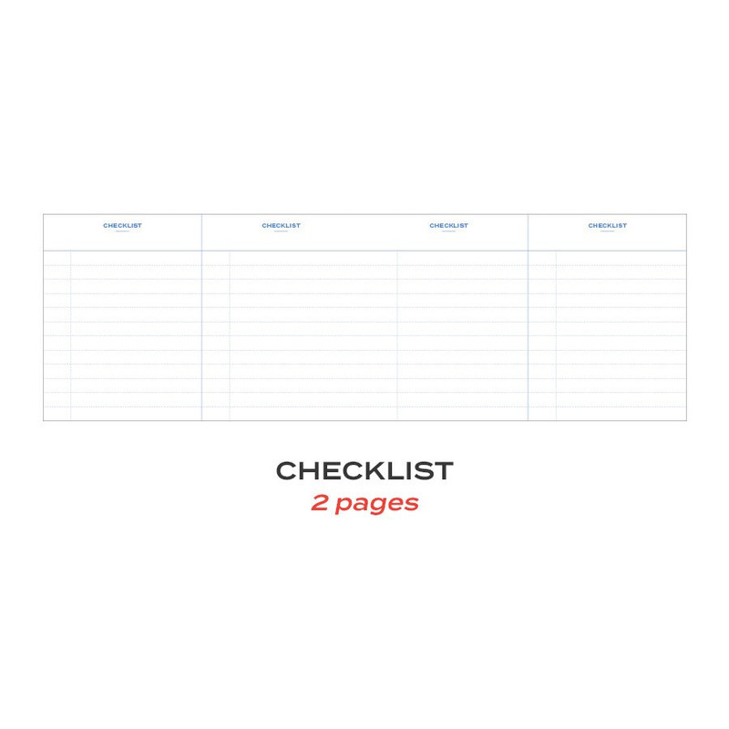 Checklist - ICONIC Archive 6 months Dateless Weekly Planner Checklist - ICONIC Archive 6 months Dateless Weekly Planner