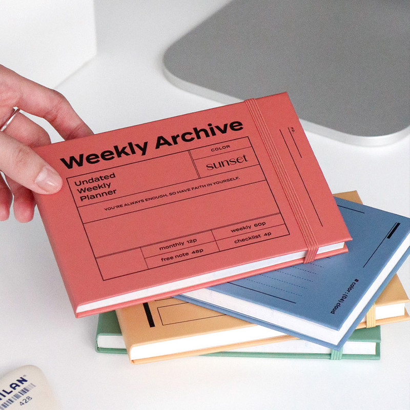 ICONIC Archive 6 months Dateless Weekly Planner ICONIC Archive 6 months Dateless Weekly Planner