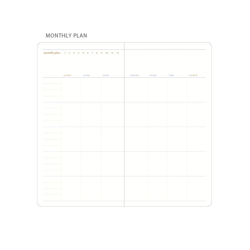 Monthly plan - Byfulldesign Notable Memory Dateless Daily Planner Scheduler Monthly plan - Byfulldesign Notable Memory Dateless Daily Planner Scheduler