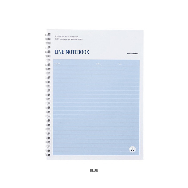 Blue - Fulfill Yourself B5 Twin Wire Lined Notebook Blue - Fulfill Yourself B5 Twin Wire Lined Notebook