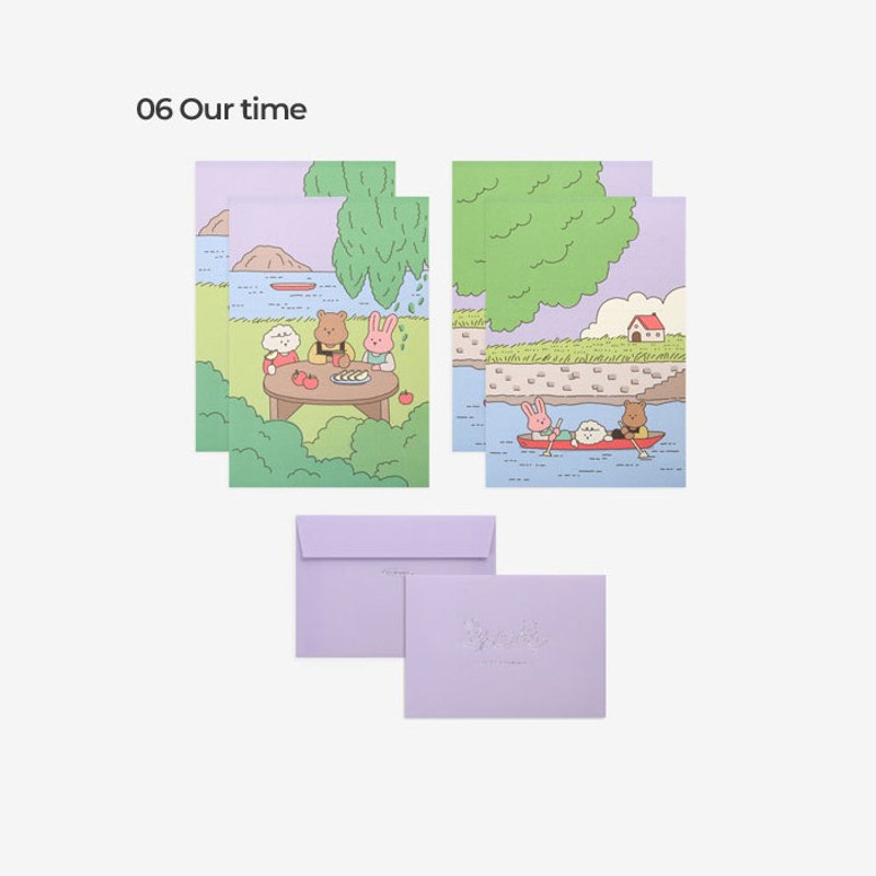 Our time - Dailylike My Buddy Daily Letter and Envelope Set 05-08