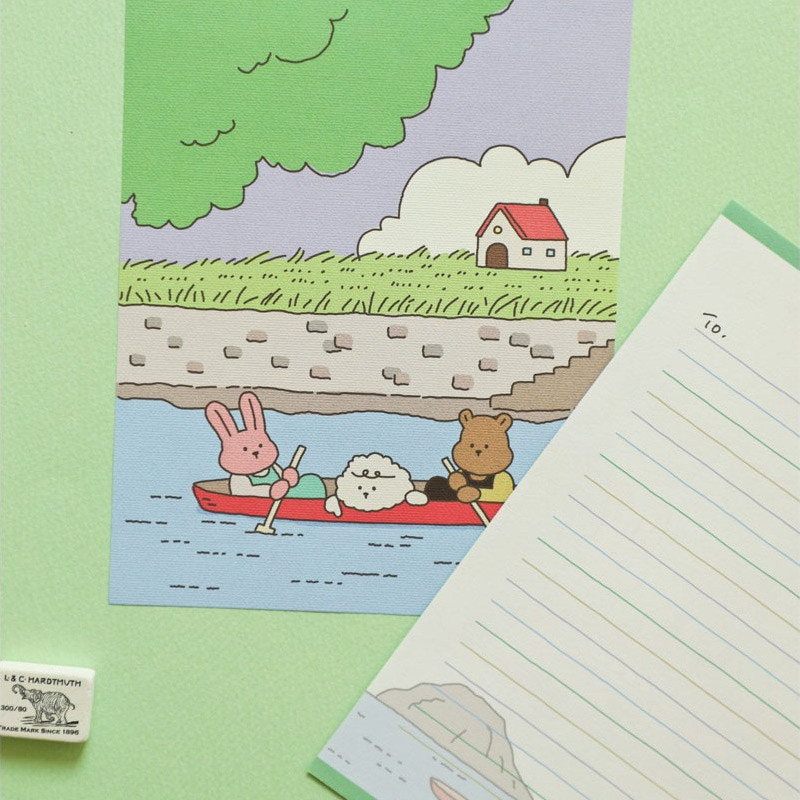 Dailylike My Buddy Daily Letter and Envelope Set 05-08