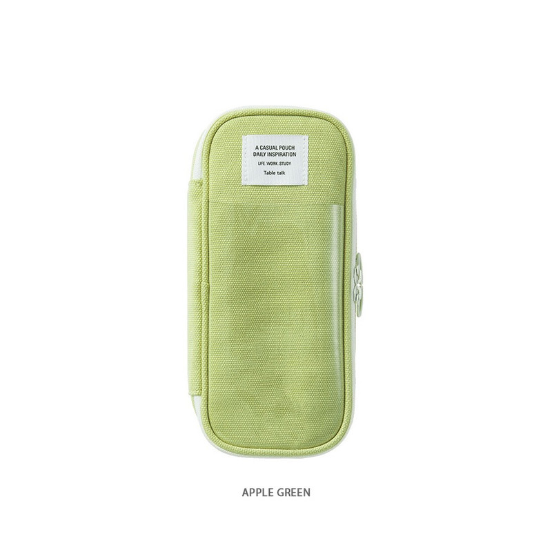 Apple green - Table Talk Archive Double Zippers Pencil Case Apple green - Table Talk Archive Double Zippers Pencil Case